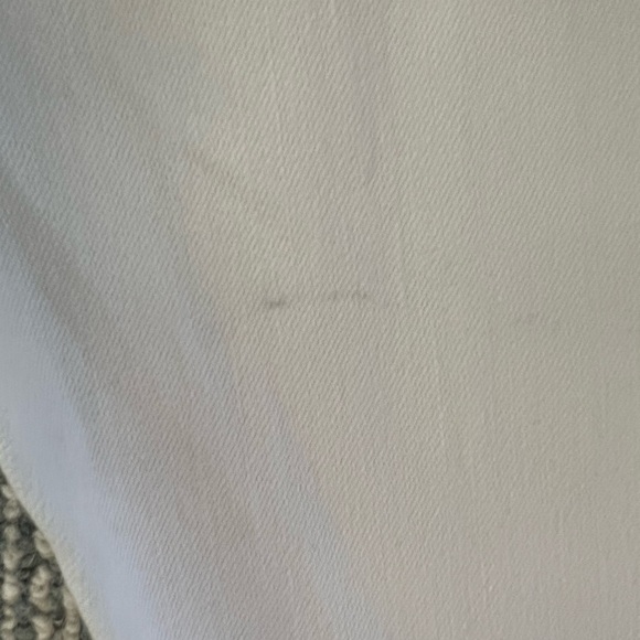 J.Crew Cream Straight Leg Jeans Size 31P | Pre-loved with few stains - Picture 3 of 5